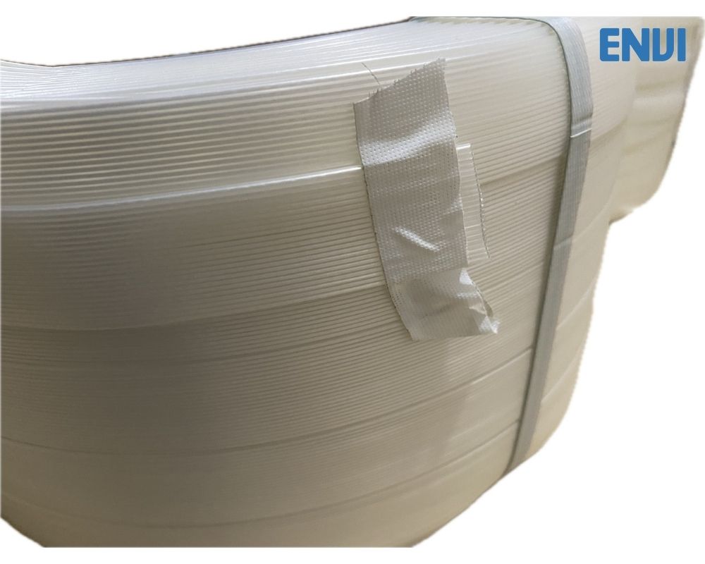 Cuộn dây đai composite 32mm, dày 1.1mm dài 230m, chịu lực 2300kg