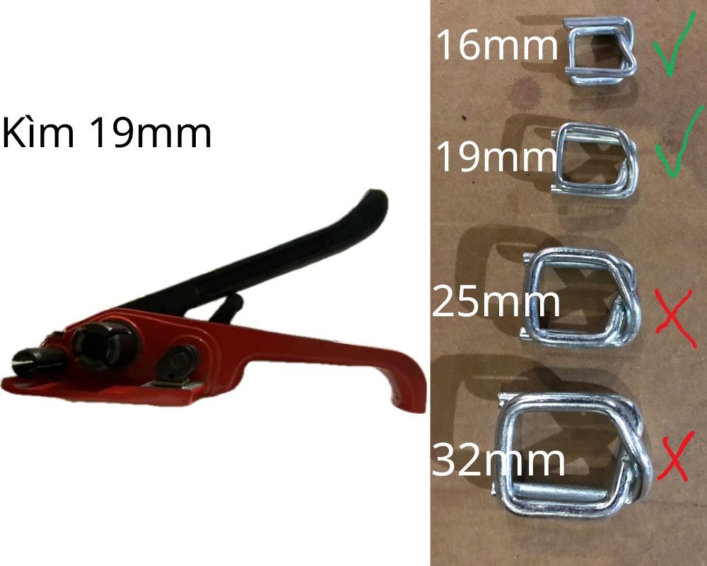 Cách chọn kìm siết dây đai phù hợp với khóa đai
