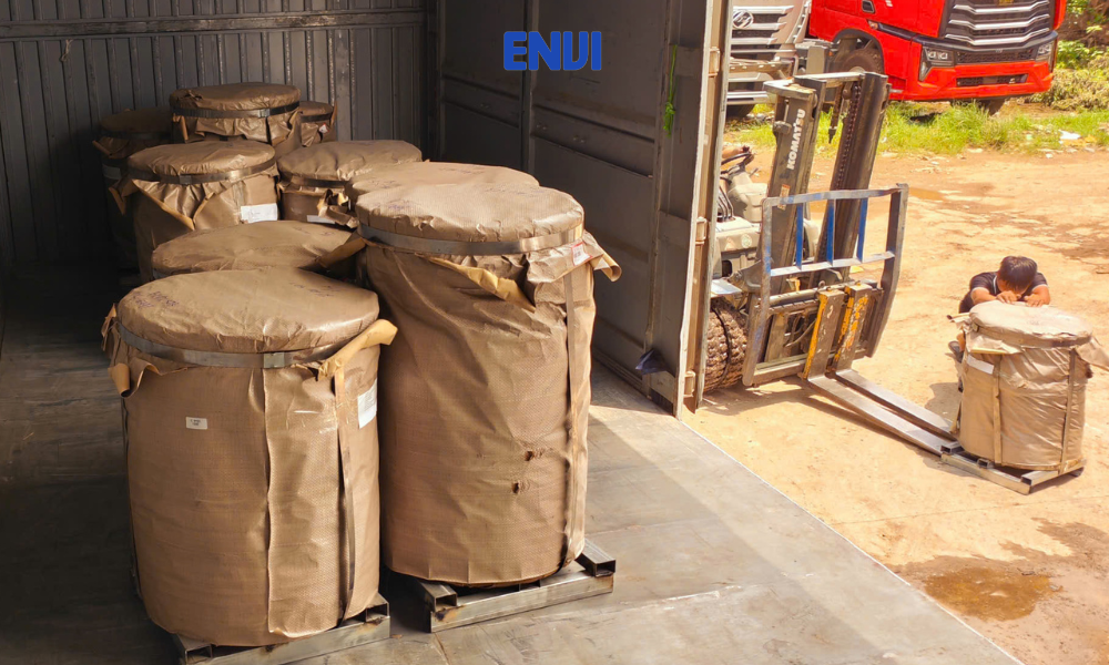 Dây đai thép dầu sẵn kho tại Envi Vina